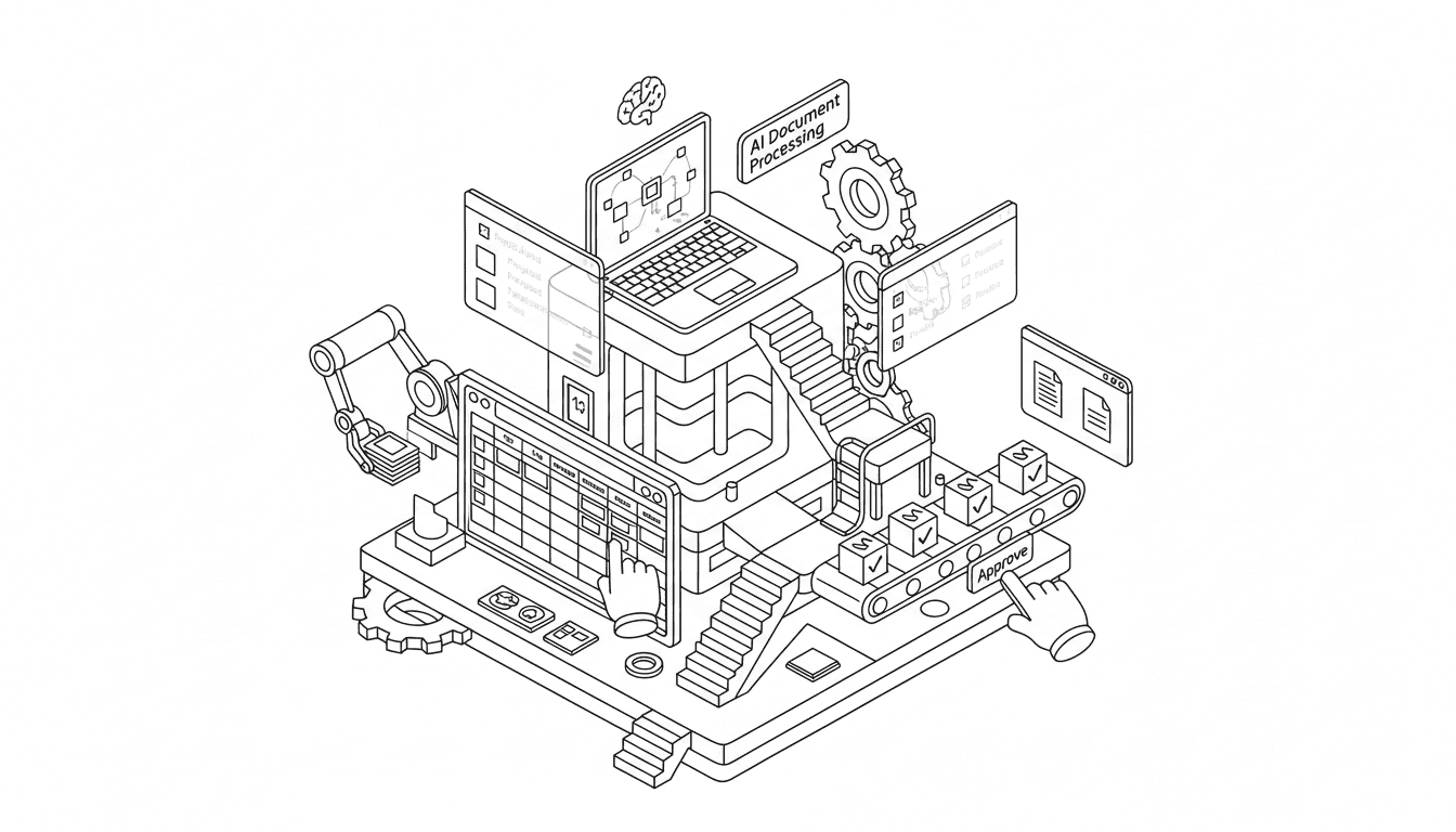 Keeways platform overview — isometric illustration